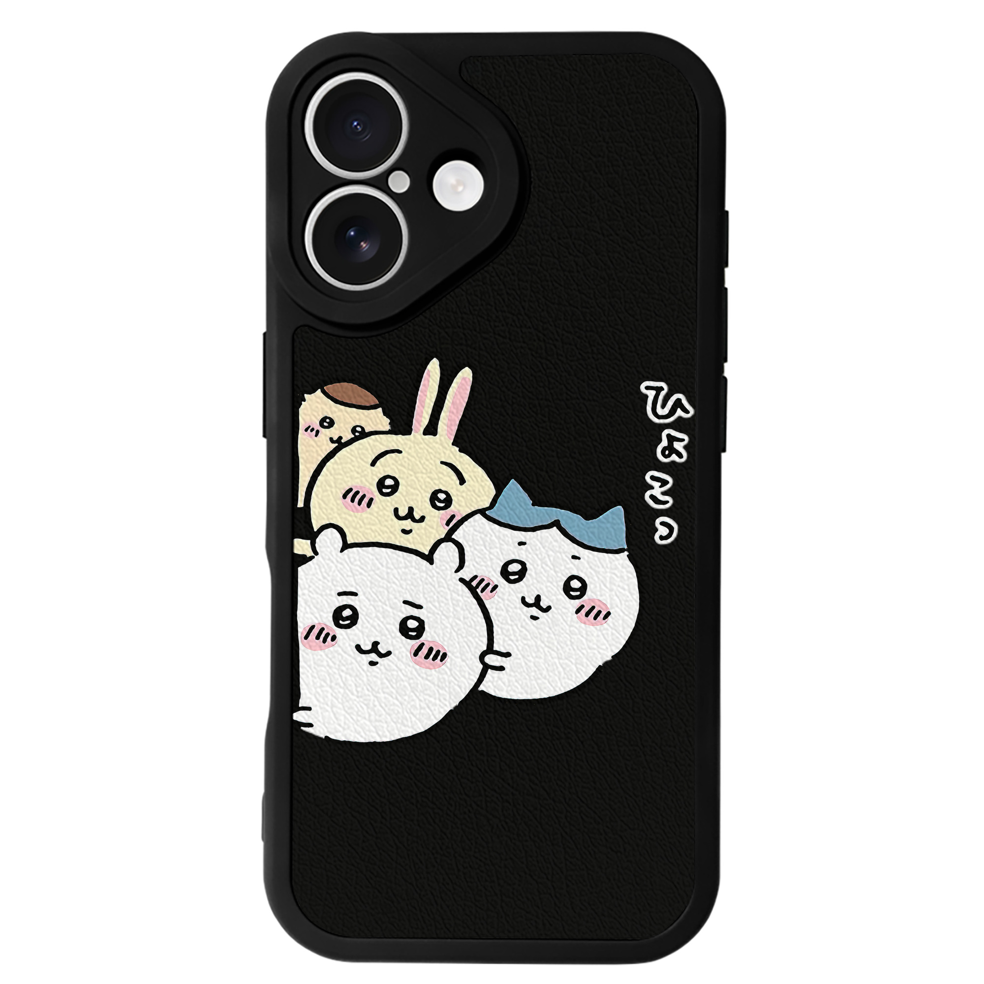 （画像用） ちいかわ ちいかわ Chii-kawa chiikawa 【iPhone 16シリーズ対応】シリコンスマホケース（レザー調） 材質：シリコン